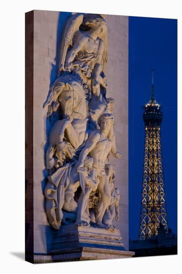 Arc de Triomphe-Charles Bowman-Stretched Canvas