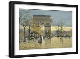 Arc De Triomphe-Eugene Galien-Laloue-Framed Premium Giclee Print