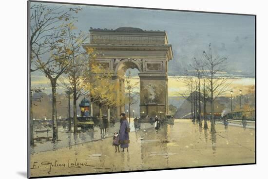 Arc De Triomphe-Eugene Galien-Laloue-Mounted Giclee Print