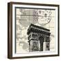 Arc De Triomphe-Z Studio-Framed Art Print