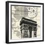 Arc De Triomphe-Z Studio-Framed Art Print