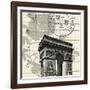 Arc De Triomphe-Z Studio-Framed Art Print