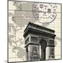 Arc De Triomphe-Z Studio-Mounted Art Print