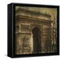 Arc de Triomphe-John W Golden-Framed Stretched Canvas