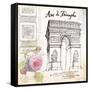 Arc De Truimphe Sketchbook-Angela Staehling-Framed Stretched Canvas