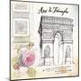 Arc De Truimphe Sketchbook-Angela Staehling-Mounted Art Print