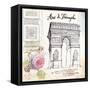 Arc De Truimphe Sketchbook-Angela Staehling-Framed Stretched Canvas