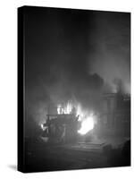 Arc Furnace in a Steelworks, Sheffield, South Yorkshire, 1964-Michael Walters-Stretched Canvas