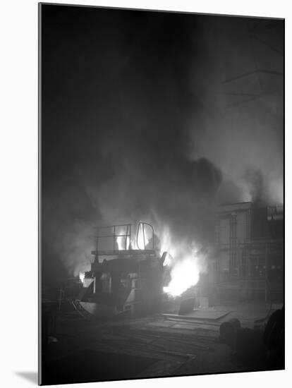 Arc Furnace in a Steelworks, Sheffield, South Yorkshire, 1964-Michael Walters-Mounted Photographic Print