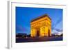 Arc of Triomphe Champs Elysees Paris City at Sunset-vichie81-Framed Photographic Print