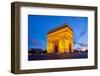 Arc of Triomphe Champs Elysees Paris City at Sunset-vichie81-Framed Photographic Print