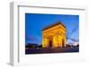 Arc of Triomphe Champs Elysees Paris City at Sunset-vichie81-Framed Photographic Print