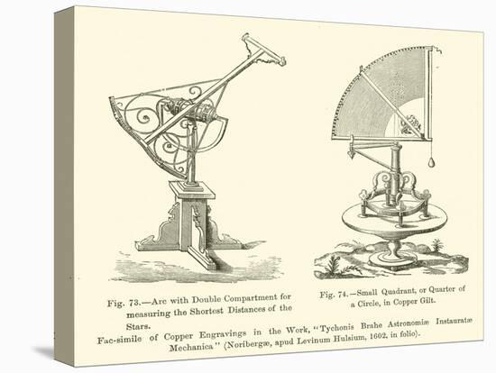 Arc with Double Compartment for Measuring the Shortest Distances of the Stars-null-Stretched Canvas