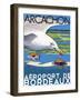 Arcachon aéroport de Bordeaux-Jean Pierre Got-Framed Art Print