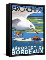 Arcachon aéroport de Bordeaux-Jean Pierre Got-Framed Stretched Canvas