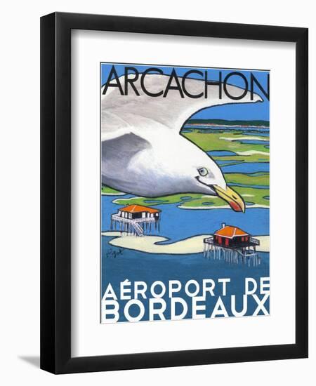 Arcachon aéroport de Bordeaux-Jean Pierre Got-Framed Art Print