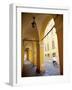 Arcade and Cyclist, Modena, Emilia Romagna, Italy, Europe-Frank Fell-Framed Photographic Print