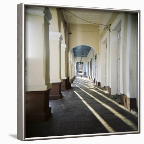 Arcade, Cienfuegos, Cuba, West Indies, Central America-Lee Frost-Framed Photographic Print