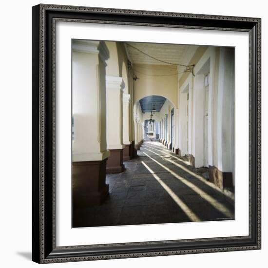 Arcade, Cienfuegos, Cuba, West Indies, Central America-Lee Frost-Framed Photographic Print