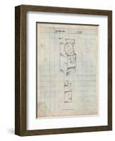 Arcade Game Cabinet Patent-Cole Borders-Framed Art Print