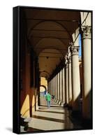 Arcade in the Old City, Bologna, Emilia-Romagna, Italy, Europe-Bruno Morandi-Framed Stretched Canvas