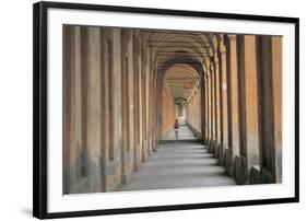 Arcade of a Building, Portico San Luca, Bologna, Emilia-Romagna, Italy-null-Framed Photographic Print