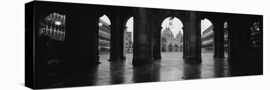 Arcade of a Building, St. Mark's Square, Venice, Italy-null-Stretched Canvas