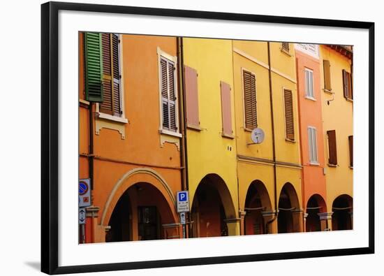 Arcade on the Via Mascarella in the Old City, Bologna, Emilia-Romagna, Italy, Europe-Bruno Morandi-Framed Photographic Print