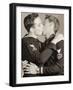 Arcade Photo of Two U.S. Navy Crows Kissing, C.1940-null-Framed Photographic Print