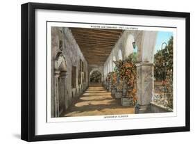 Arcade San Fernando Mission, California-null-Framed Art Print