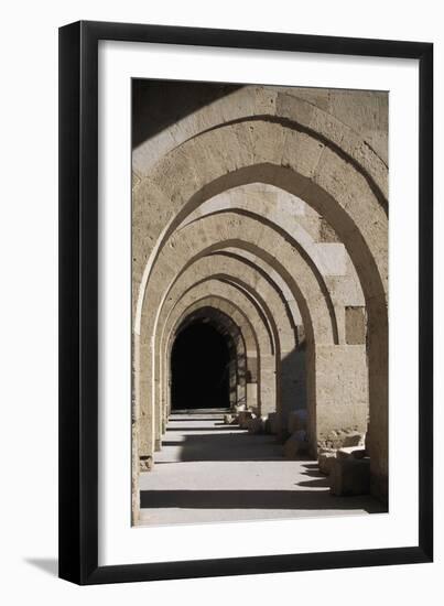 Arcades in the Courtyard of the Caravansary-null-Framed Giclee Print