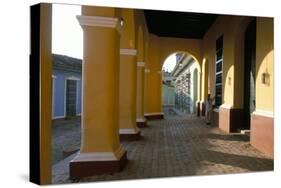 Arcades of the Maison Romantique, Town of Trinidad, Unesco World Heritage Site, Cuba-Bruno Barbier-Stretched Canvas