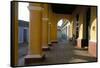 Arcades of the Maison Romantique, Town of Trinidad, Unesco World Heritage Site, Cuba-Bruno Barbier-Framed Stretched Canvas