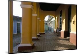 Arcades of the Maison Romantique, Town of Trinidad, Unesco World Heritage Site, Cuba-Bruno Barbier-Mounted Photographic Print