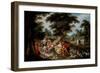 Arcadia: A Pastoral Landscape with Shepherds and Shepherdess Picknicking, 16Th-17Th Century (Oil On-Frans II the Younger Francken-Framed Giclee Print