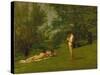 Arcadia, Circa 1883-Thomas Cowperthwait Eakins-Stretched Canvas