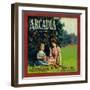 Arcadia Orange Label - Pico Rivera, CA-Lantern Press-Framed Art Print