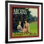 Arcadia Orange Label - Pico Rivera, CA-Lantern Press-Framed Art Print