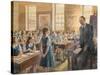 Arcadia School, Pretoria Sa, 1946 (Pastel and Watercolour)-Anthea Durose-Stretched Canvas