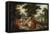 Arcadia. the Golden Age-Frans Francken the Younger-Framed Stretched Canvas