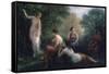 Arcadia, Woman Bathing, 1836-1904-Henri Fantin-Latour-Framed Stretched Canvas