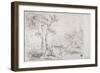 Arcadian Landscape, 1805-George Howland Beaumont-Framed Giclee Print