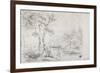 Arcadian Landscape, 1805-George Howland Beaumont-Framed Giclee Print