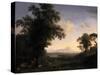 Arcadian Landscape, 1829-Jacob-Philippe Hackert-Stretched Canvas