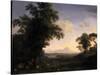 Arcadian Landscape, 1829-Jacob-Philippe Hackert-Stretched Canvas