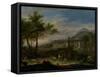 Arcadian Landscape with Fishermen-Jan van Huysum-Framed Stretched Canvas