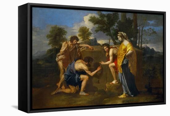 Arcadian Shepherds, circa 1650-Nicolas Poussin-Framed Stretched Canvas