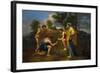 Arcadian Shepherds, circa 1650-Nicolas Poussin-Framed Giclee Print