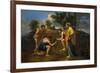 Arcadian Shepherds, circa 1650-Nicolas Poussin-Framed Giclee Print