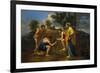 Arcadian Shepherds, circa 1650-Nicolas Poussin-Framed Giclee Print